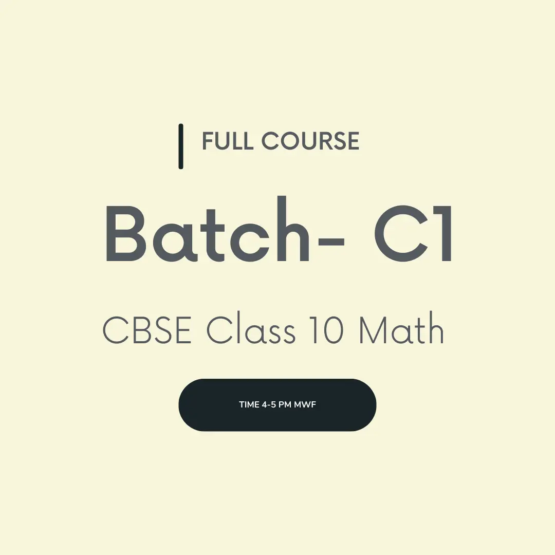 Batch C1 (MWF 7-8 pm IST)